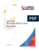 Business Policy and Strategy - For Exam