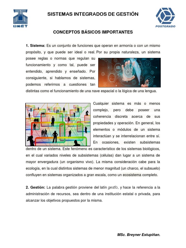 Sistemas Integrados de Gestión: Conceptos Clave | PDF