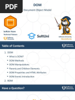 Document Object Model: Softuni Team