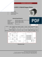 Model ML23HS1-5 Hybrid Stepper Motor: Technical Datasheet