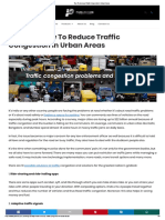 Tips To Decreasetraffic Congestion in Urban Areas