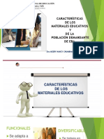 Características de Materail Educativo