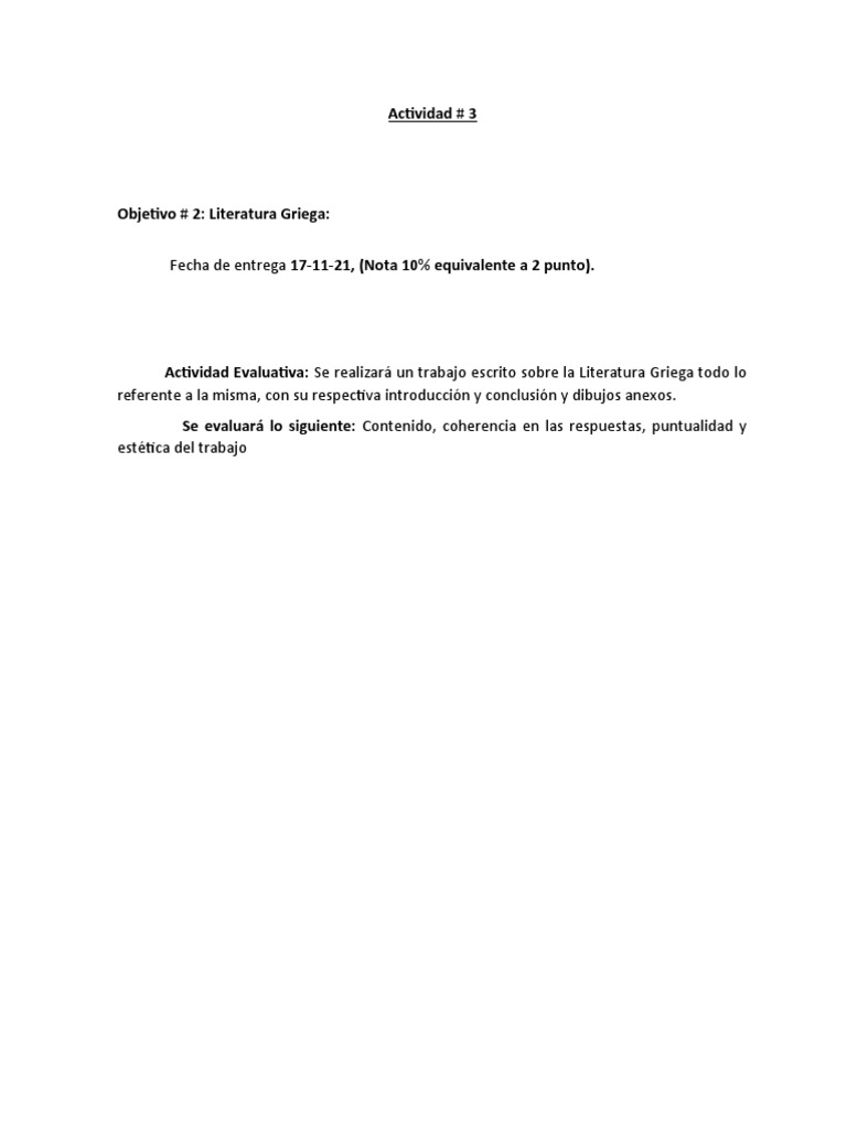 Tercera Actividad de 4to Aã o | PDF | Artes del Lenguaje y Comunicación