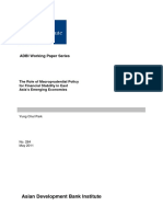 The Role of Macroprudential Policy For Financial Stability in East Asia's Emerging Economies