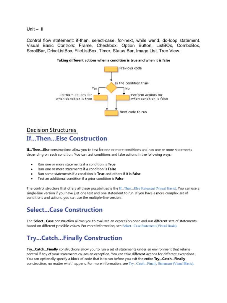 Decision Structures: If... Then... Else Construction | PDF | Control ...