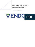 VCHL - FR - 0007 Procedimiento Montaje de Equipos y Tableros Eléctricos