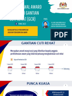 Slaid Bicara Jpa - PEMBERIAN AWAL AWARD WANG TUNAI GANTIAN CUTI REHAT (GCR) (4 MAC 2022)