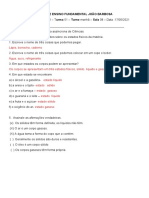 Estados físicos da matéria e atividades sobre municípios