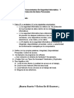 Evaluación de Conocimientos de Seguridad Informática Y Protección de Datos Personales