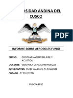 Análisis de Aerosoles Fúngicos en Dos Puntos de Muestreo en Cusco