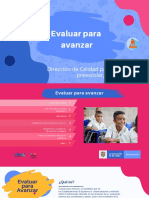 Presentación Evaluar para Avanzar - Dirección de Calidad