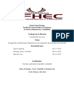 El Papel de La Información Financiera en La Evaluación de Proyectos de Inversión