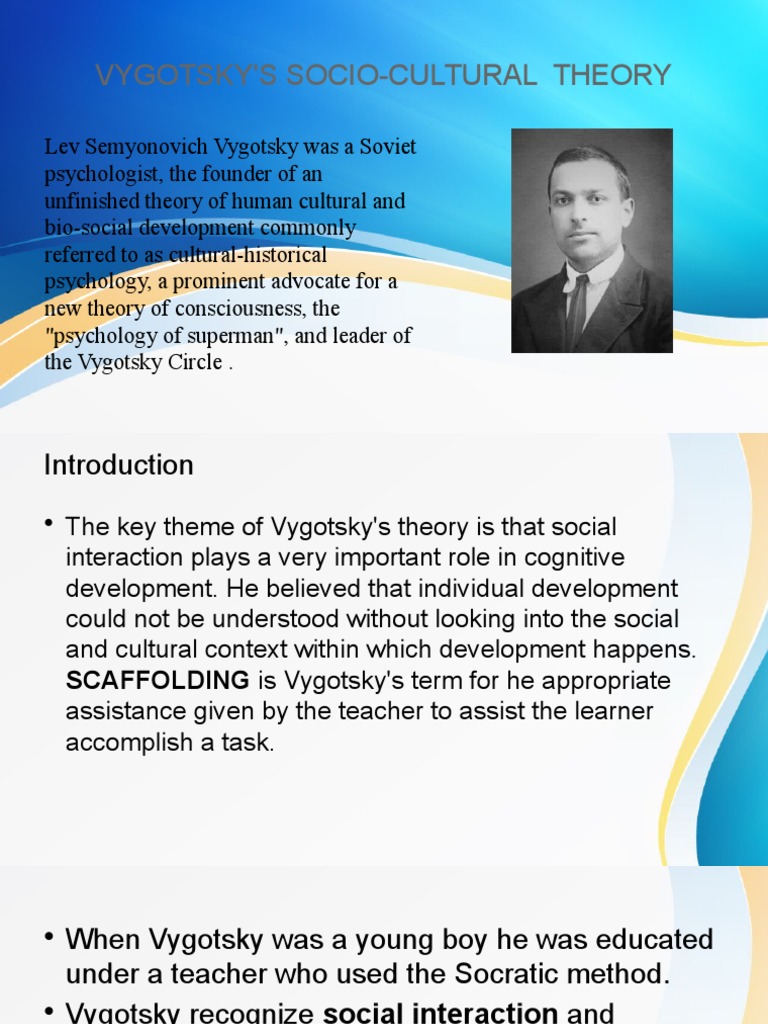 Vygotsky'S Socio-Cultural Theory | PDF | Cognitive Development ...