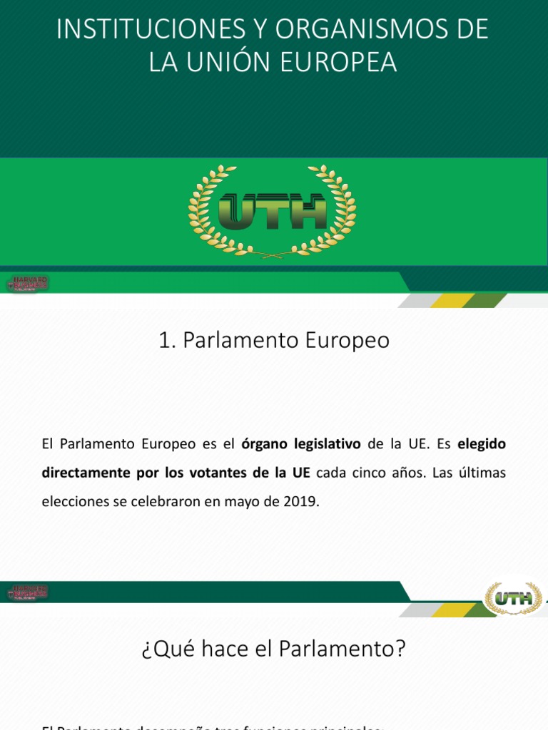 Instituciones Clave de la Unión Europea | PDF | Banco central europeo ...