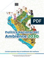 Brochure de La Política Nacional Del Ambiente