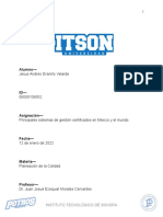 Ensayo Sobre Los Principales Sistemas de Gestión Certificados en México y El Mundo