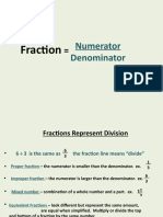 Fractions: Representing Division and Comparisons in a Concise Manner
