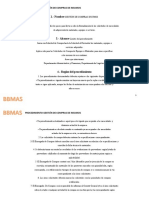 Procedimiento Gestion de Compras de Insumos