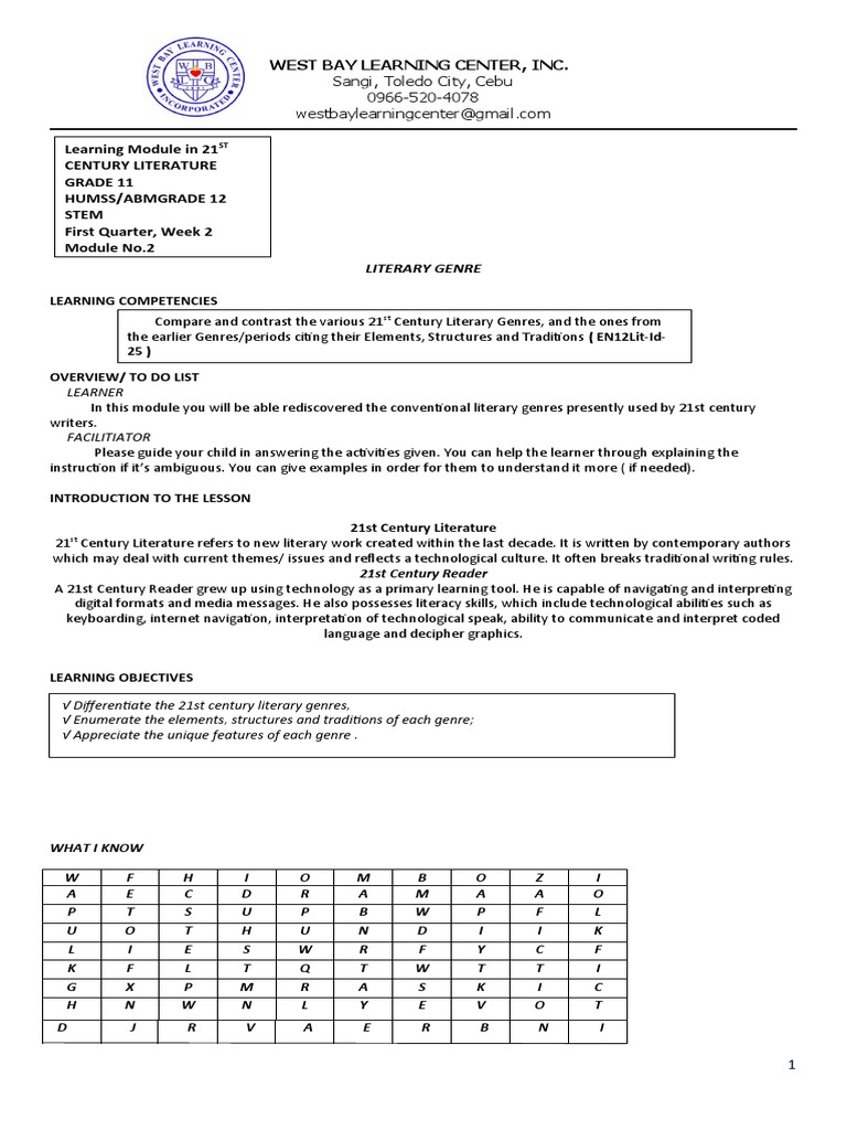 West Bay Learning Center, Inc. Sangi, Toledo City, Cebu 09665204078