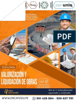 Temario - Valorización y Liquidación de Obras