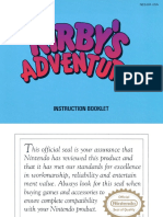 Kirby S Adventure NES Manual