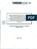 Bases Concurso Publico DL 276 Ano 2022 DIRESA Puno