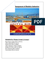 Report On Hindalco Industry