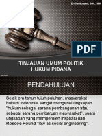 Bab I Tinjauan Umum Politik Hukum Pidana