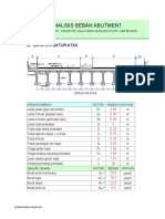 Analisis Beban Abutment