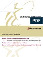 Shift Handover Meeting Explanation