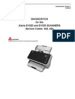 Alaris E1025 and E1035 SCANNERS: Diagnostics For The Service Codes: 443, 444