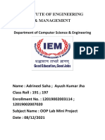 Students' Information System Using Linked List and Java Swing