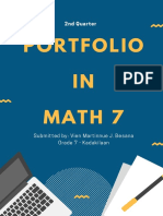 PORTFOLIO in Math 7