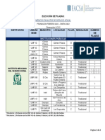 Oferta de Plazas Servicio Social- Promoción Febrero 2022 - Diciembre 2022 - Gen Lxxxi