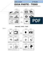 Analogias Parte Todo para Segundo de Primaria