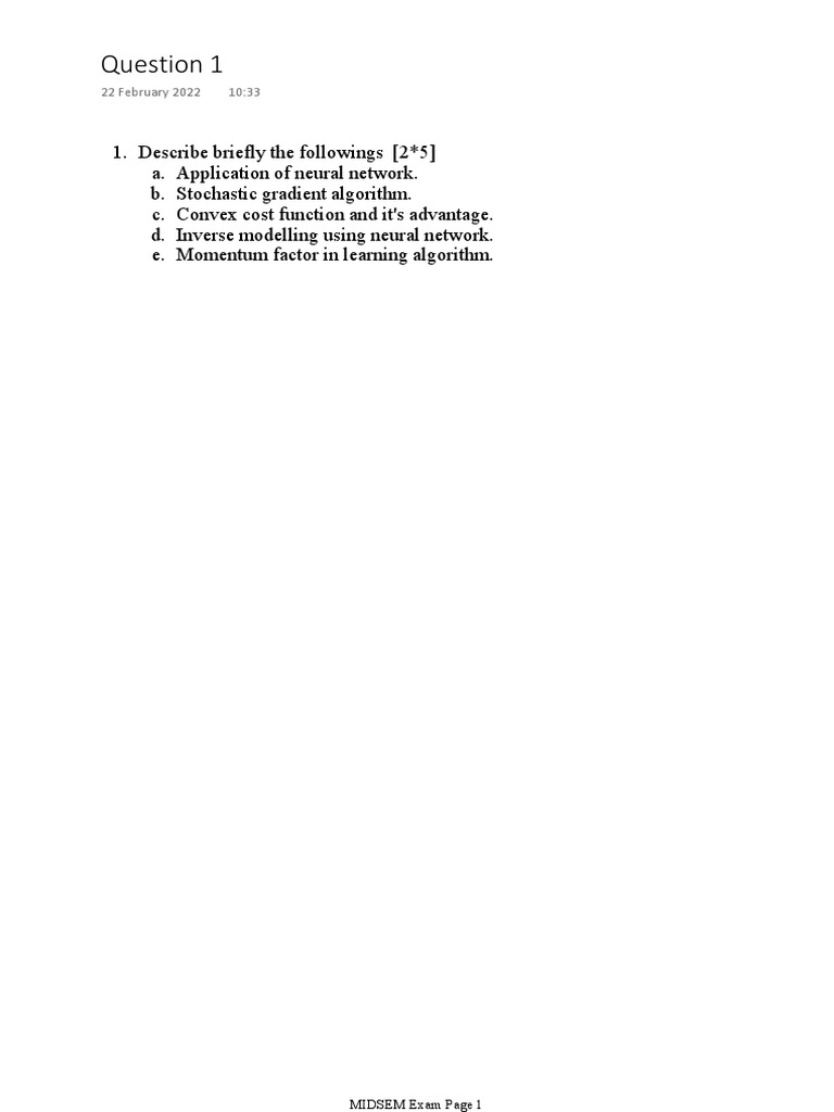 22 February 2022 10:33: MIDSEM Exam Page 1 | PDF