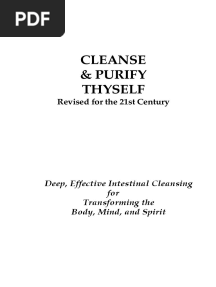CLEANSE AND PURIFY THYSELF. DR. RICHARD ANDERSON (2019 Final Edition)