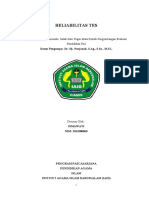 Tugas EValuasi ISMAWATI Realibilitas Tes-1