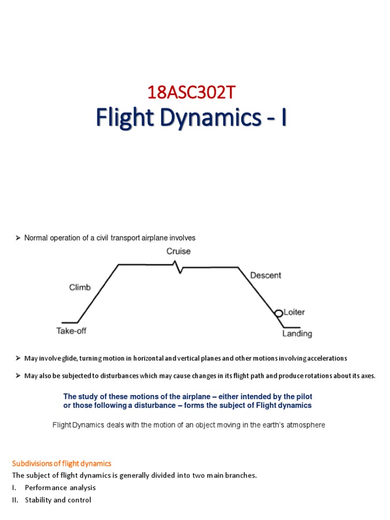 Understanding the Fundamentals of Flight Dynamics PDF Drag (Physics