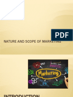 Nature and Scope of Marketing