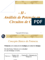 TEMA II - Teoría CA - Análisis de Potencia en Circuitos de CA