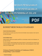 Standard Dan Penjajaran Konstruktif Pentaksiran Dalam Pendidikan Islam