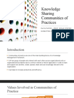 Knowledge Sharing Communities of Practices