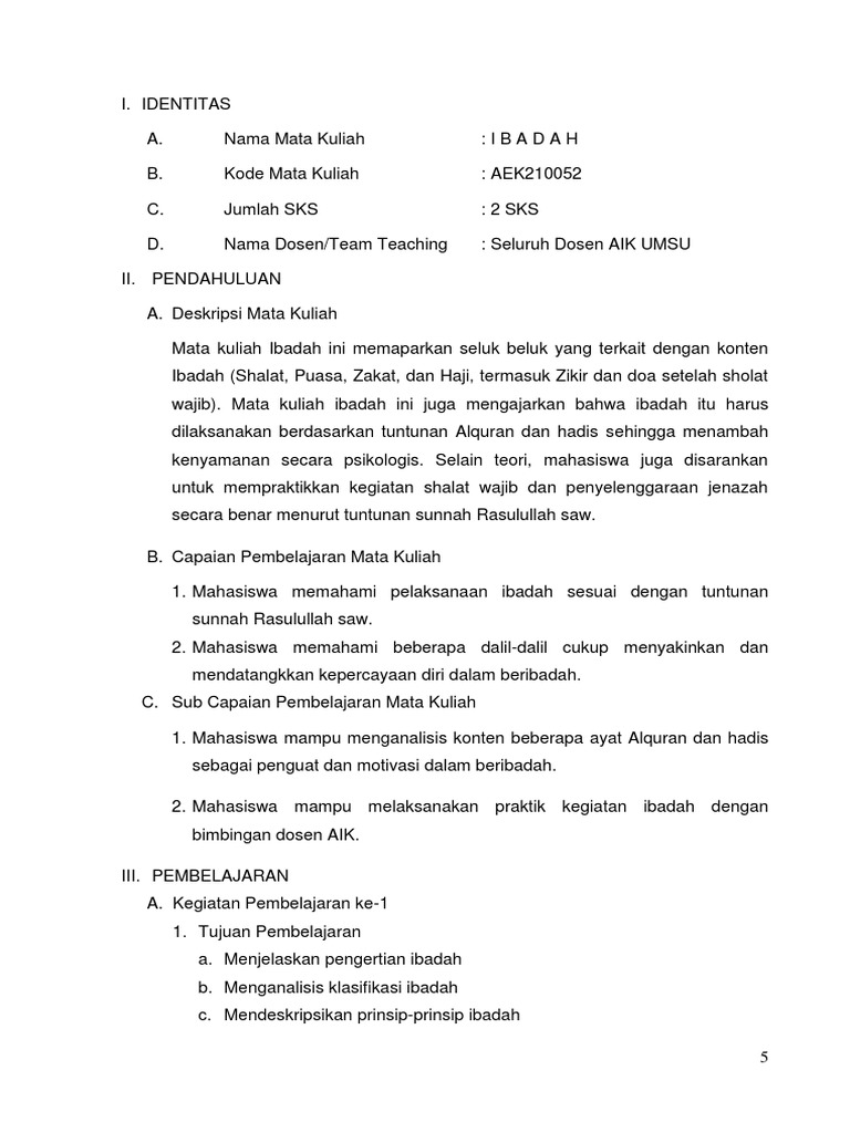 Ibadah 5 12 | PDF