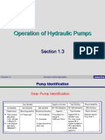 Operation of Hydraulic Pumps