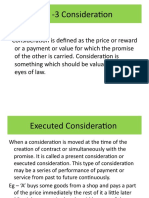 Consideration in Contract Law