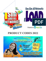 Product Codes 2021 - TPC