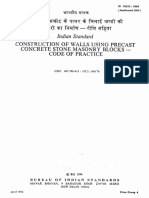 IS 14213 1994 Code of Practice For Construction of Walls 1