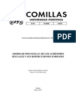 Abordaje Psicolegal de Los Agresores Sexuales y Sus Repercusiones Forenses