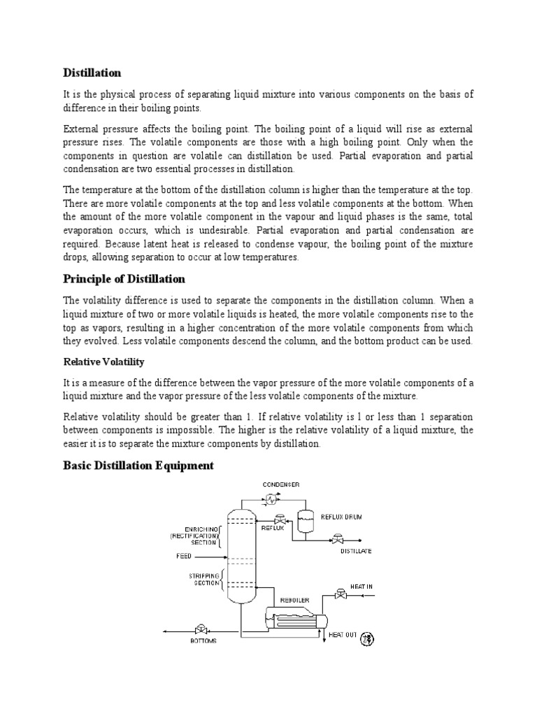 Understanding Distillation Processes | PDF | Distillation | Evaporation